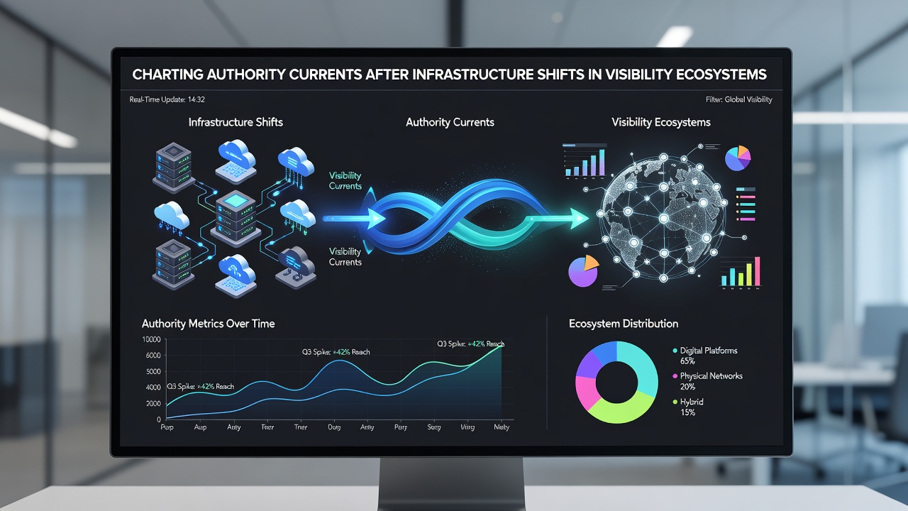 Detailed chart illustrating authority current redirection after infrastructure modifications in visibility networks