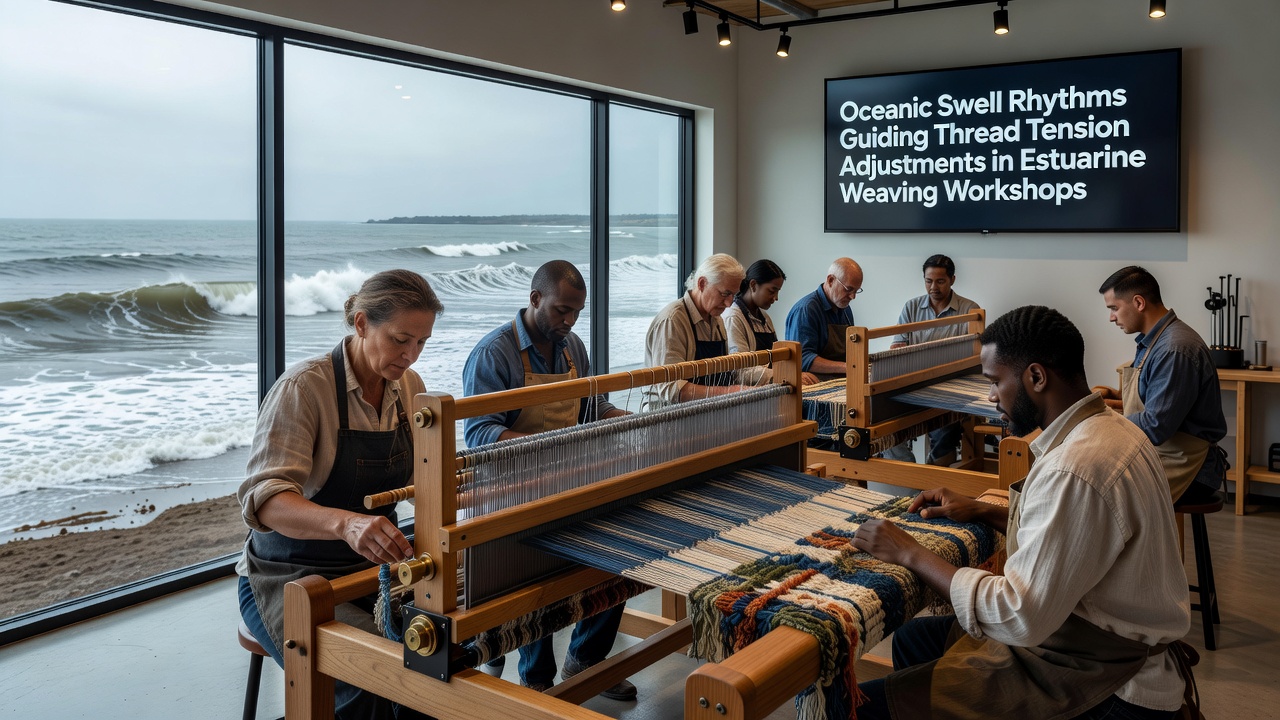 Oceanic Swell Rhythms Guiding Thread Tension Adjustments in Estuarine Weaving Workshops